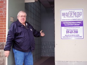 Jim Nace, program director for the Inn Out of the Cold seasonal homeless shelter, which is run out of the basement of Central United Church in St. Thomas.