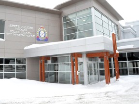 Timmins Police Station winter