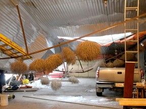 The accumulation of snow this winter proved to be too much for a shed that has stood Don Herman’s property for more than 30 years when the roof caved in on Dec. 31 trapping a number of items, including his pickup truck. Herman found out his insurance policy won’t cover any of the cost.