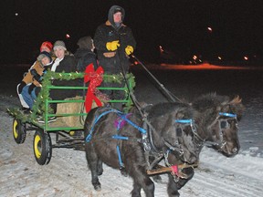 Hay rides were new to the annual Family New Year's Eve event, and are likely to return next year.