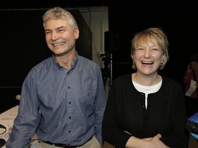 Kathryn Jones,  with her husband, Robert, at an OLG press conference,   Craig Robertson/Toronto Sun/QMI Agency