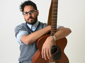 London musician Richard Gracious, shown, and Western art history student Tegan Hadisi, below, are both former students at Saunders secondary school. The two will team up for a fundraiser to aid Western?s visual arts program. (Morris Lamont/The London Free Press)