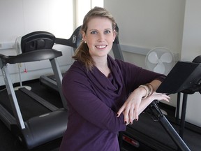 Behavioural interventionist Stephanie Corras will be helping run a new study by Queen's University's Lifestyle and Cardiometabolic Research Unit in which people will be helped to lose weight gradually so they can maintain the loss over the long term. 
MICHAEL LEA\THE WHIG-STANDARD\QMI AGENCY