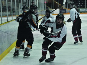 The Central Plains Female Bantam Capitals took on the Predators January 8. (Kevin Hirschfield/THE GRAPHIC/QMI AGENCY)