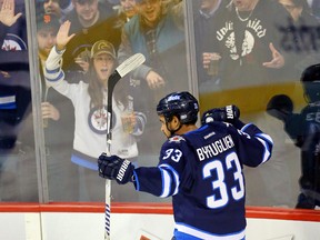 BYFUGLIEN: "Whatever's best for the team. Whatever I can do to help I'll do. It's not my decision." (REUTERS)