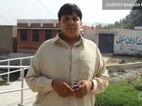 Aitezaz Hassan is pictured in this screengrab from CNN video.