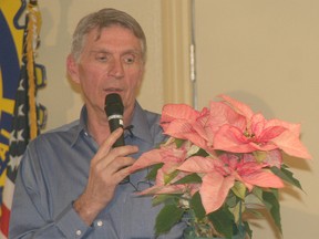 Bill Ross of Ross' Nursery says today's poinsettias are much different from the first plants imported into the United States from Mexico in the 1800s.