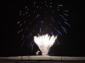 Stony Plain’s New Year’s Eve fireworks that closed out 2013 brought crowds in droves to see the show light up the night sky. Approximately 3,500 people attended Family Fest at Heritage Park, according to the Town. - Thomas Miller, File Photo