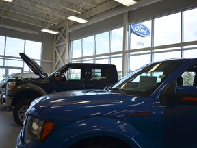 Inside the new Zender Ford showroom in summer 2013. - File Photo