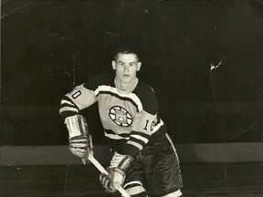 Sarnia native and Legionnaires legend Don Ward passed away on Monday, Jan. 6 in Seattle, Washington. Ward is pictured here as a member of the Boston Bruins in 1959-60. SUBMITTED PHOTO