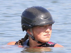 Local barefoot waterski champ Becky Moynes will train for two months in Australia, starting Jan. 25. (PAUL RUPPERT PHOTO)