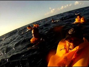 Ferdinand Puentes's post-crash selfie. (Ferdinand Puentes via Hawaii News Now)