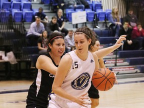 OUA basketball action featuring the Laurentian Voyageurs vs the Carleton Ravens at Laurentian on Friday. JOHN LAPPA/THE SUDBURY STAR/QMI AGENCY