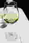 A glass of white wine.