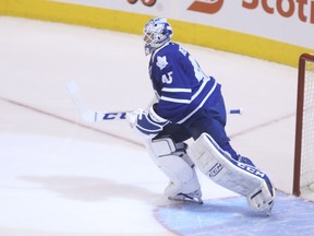Maple Leafs goalie Jonathan Bernier (Jack Boland, Toronto Sun)