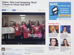 A video created by students and staff at Ursuline College Chatham to inspire Grade 10 student Sophia Vlasman, 15, in her battle with cancer was featured on the People Magazine website at the end of December.
(ELLWOOD SHREVE, The Daily News)