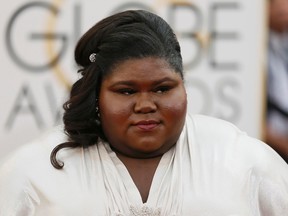 Actress Gabourey Sidibe arrives at the 71st annual Golden Globe Awards in Beverly Hills, California January 12, 2014.  REUTERS/Danny Moloshok