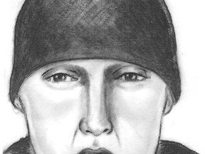 Cops hope a composite drawing will help capture a man who tailed a woman home from a casino and stole her winnings. (Supplied)