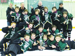 The Atom AA Portage Terriers won gold at a tournament in Altona over the weekend. (portageminorhockey.com)