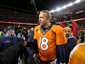 Denver Broncos quarterback Peyton Manning. (Matthew Emmons-USA TODAY Sports)