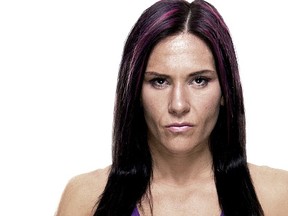 A promotional shot shows UFC fighter Cat Zingano.