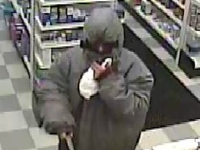 Ottawa police are seeking a female suspect related to a pharmacy robbery that happened on Jan. 4, 2014. (submitted photo)