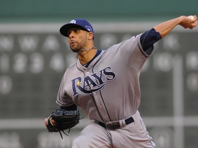 Tampa Bay Rays starter David Price pitches during Game 2 of the American League divisional series against the Boston Red Sox at Fenway Park. (Bob DeChiara/USA TODAY Sports)