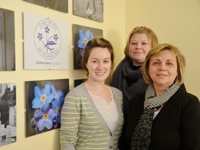 The Alzheimer Society of Huron County is celebrating Alzheimer’s Awareness Month with information sessions and fundraising events, including their annual Walk for Memories, all across Huron County. Seaforth Public School will host the local walk on Jan. 25. Alzheimer’s Society of Huron County (left to right) Brittany Williams; events coordinator, Jennifer Burns; First Link and support services coordinator and Cathy Ritsema, executive director.