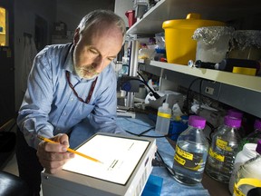 University of Alberta researcher Dr. David Westaway talked about a possible new approach to treating deadly prion illnesses such as Creutzfeldt-Jakob Disease. Richard Siemens/University of Alberta