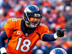 Randall the Handle believes this will be the end of the line for the Broncos and QB Peyton Manning as they face a tough New England outfit on Sunday. (Getty Images/AFP)