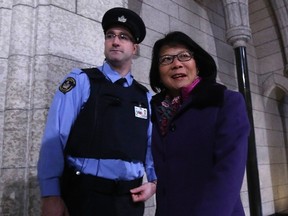 New Democratic Party Member of Parliament Olivia Chow arrives at a caucus meeting on Parliament Hill in Ottawa January 16, 2014. REUTERS/Chris Wattie