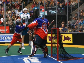 Rock goalie Nick Rose is preparing to battle the Rochester Knighthawks. (Dave Thomas, Toronto Sun)