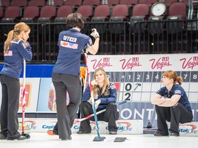 The Jennifer Jones rink bounced back from a 12-2 loss in their first draw to win 9-3 on Friday. (Chris Holloway, Katipo Creations)