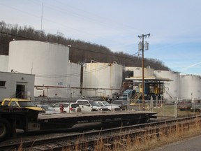 The Freedom Industries chemical plant is shown after a leak at the facility sent chemicals into the Elk River near Charleston, W.Va., on January 10, 2014. (REUTERS/Lisa Hechesky)