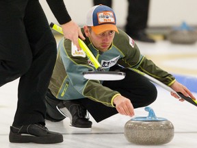 Tom Appelman (shown here  during competition at the Ottewell Curling Club in Edmonton, Alta. on Thursday, Jan. 17, 2013) defeated his brother Ted in the C Event final of the Northern Alberta Men's playdowns on Sunday, Jan. 19, 2014  Amber Bracken/Edmonton Sun/QMI Agency