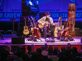 Neil Young performs at the Jack Singer Concert Hall in Calgary, Alta., on Sunday January 19, 2014. Mike Drew/Calgary Sun/QMI Agency