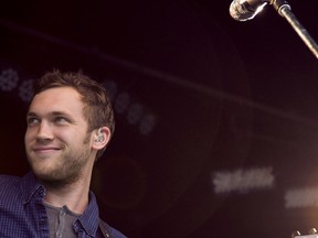 Phillip Phillips performs at the Molson Canadian Amphitheatre during John Mayer's 'Born and Raised World Tour 2013'.