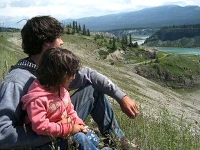 Kym Alvin Avery Wilson, aged 28, sharing a moment with his six-year-old daughter Haley. Wilson was killed in an avalanche  while snowmobiling  near Valemount, B.C., on Saturday, Jan. 18, 2014. Family Hand Out