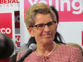 Premier Kathleen Wynne, at Thornhill Liberal candidate Sandra Yeung Racco campaign office Monday, January 20 2014. (Antonella Artuso/Toronto Sun)