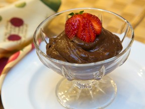 Chocolate avocado mousse