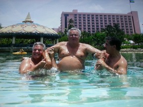 Tony Accurso in July 2002 with Robert Abdallah and Jean Lavallée. (Handout)