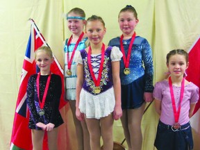 Members of the Portage Skating Club at the Central Regionals in WInkler Jan.18. (Submitted photo).