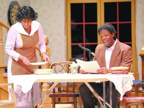 Sherene Thomas-Holder (Rheba) and Dernardo Hepburn (Donald) star in the London Community Players production of You Can?t Take it With You, on stage until Feb. 1. (ROSS DAVIDSON, Special to QMI Agency)