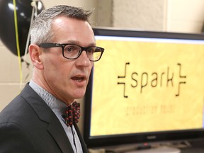 The new Spark media house will help St. Lawrence College create new online content, says college president Glenn Vollebregt.
Elliot Ferguson The Whig-Standard