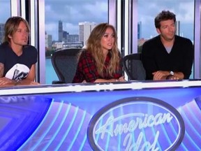 American Idol judges Keith Urban, Jennifer Lopez and Harry Connick Jr. (AmericanIdol.com)