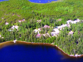 An aerial view of the Experimental Lakes Area field station circa. 2006.
ELA PHOTO/FOR THE ENTERPRISE