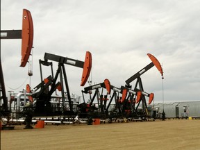 Pumpjacks work at an Imperial Oil facility in Cold Lake, Alberta FILE PHOTO/Edmonton Sun