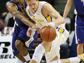 Jordan Baker, shown here in the national championship tournament in 2012, could return this season with the Bears, currently ranked fourth in the CIS. (QMI Agency file)