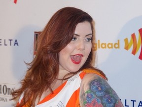 Mary Lambert at GLAAD, the nation’s lesbian, gay, bisexual and transgender (LGBT) media advocacy and anti-defamation organization, hosts its annual New York summer benefit, GLAAD Manhattan on 12 Sep 2013. (Alberto Reyes/WENN.com)