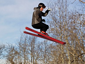 Simon Gokiert gets some air at Snow Valley Ski Club in Edmonton, Alta., on Sunday, Jan. 19, 2014. Codie McLachlan/Edmonton Sun/QMI Agency